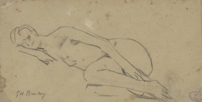 Liggende naakte vrouw door George Hendrik Breitner