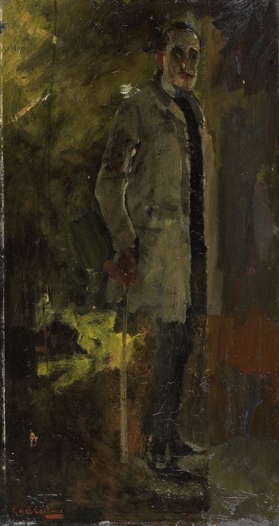Portret van Floris Verster door George Hendrik Breitner