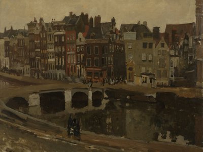 Het Rokin in Amsterdam door George Hendrik Breitner