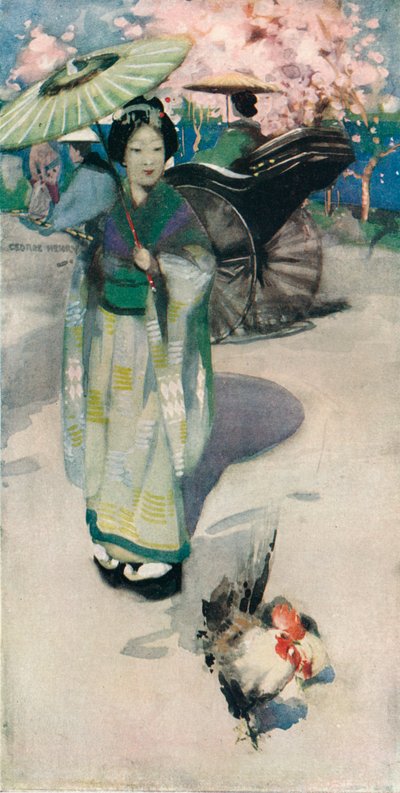 De promenade, Tokio, c1894 door George Henry