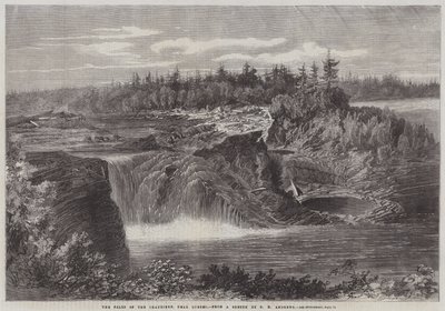 De watervallen van de Chaudiere, nabij Quebec door George Henry Andrews