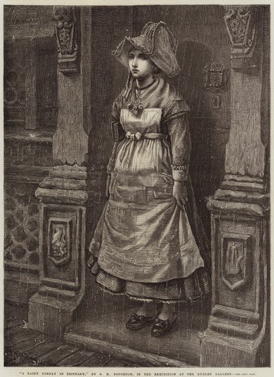 Een Regenachtige Zondag in Bretagne door George Henry Boughton