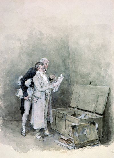 De aktekist door George Henry Boughton