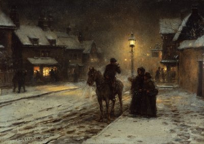 Winteravond door George Henry Boughton