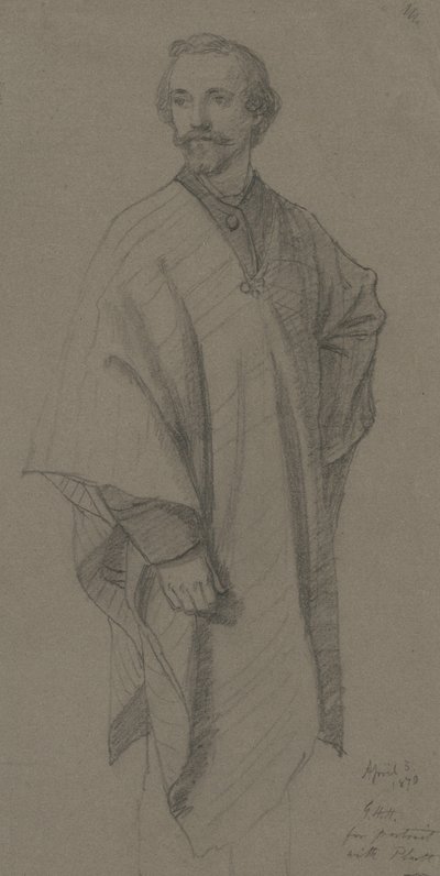 Zelfportret, 1870 door George Henry Hall