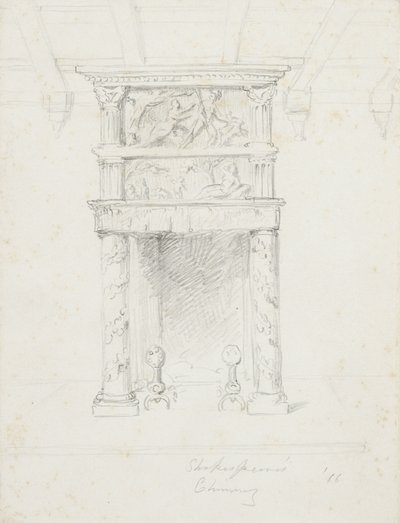 Shakespeares Schoorsteen, 1866 door George Henry Hall