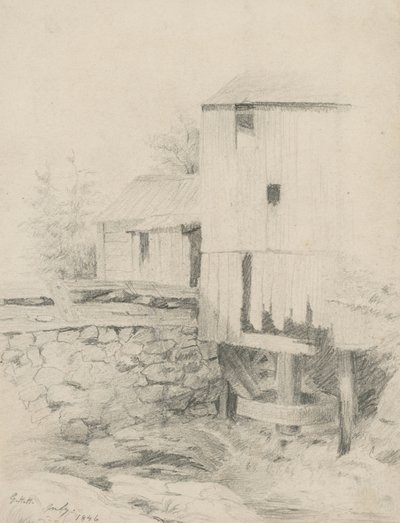 De Oude Molen, 1846 door George Henry Hall