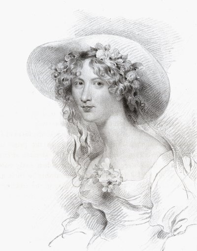 Anna Maria Porter, gegraveerd door Thomas Woolnoth uit 
