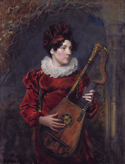 Portret van Kitty Stephens, later gravin van Essex (1794 - 1882) door George Henry Harlow