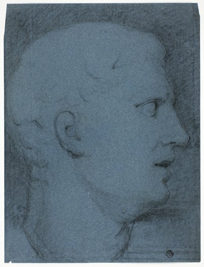 Profiel van een hoofd naar een afgietsel (recto en verso) door George Henry Harlow