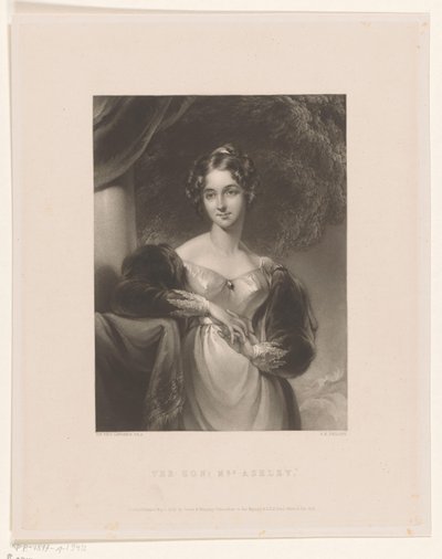 Portret van Maria Anne Ashley door George Henry Phillips