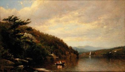 Boottocht op Lake George door George Henry Smillie