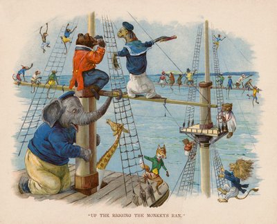 Illustratie voor De reis van de dieren naar zee door George Henry Thompson