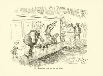 De heer Nourseblanc was zeker van zijn zaak (litho) door George Henry Thompson