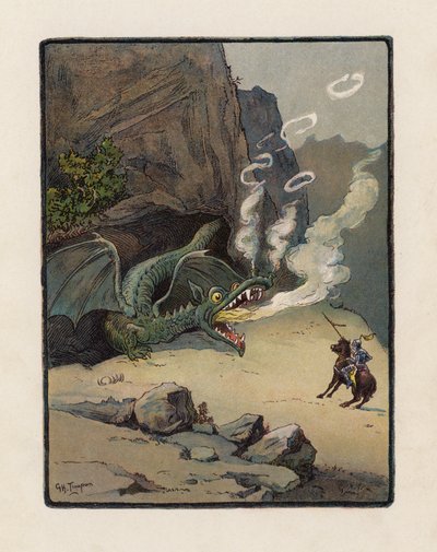 Sint Joris en de Draak door George Henry Thompson