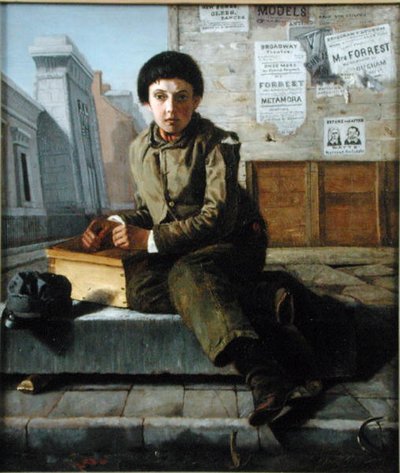 De schoenpoetser door George Henry Yewell