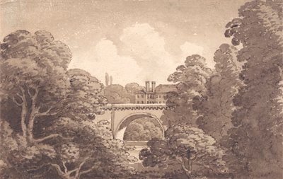 Uitzicht op een brug door George Heriot