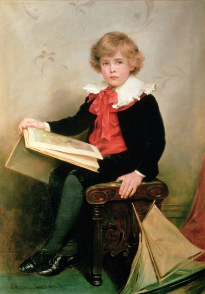 Portret van Norman Stewart Davies door George Hillyard Swinstead