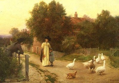 Het bijeenbrengen van de ganzen door George Hillyard Swinstead