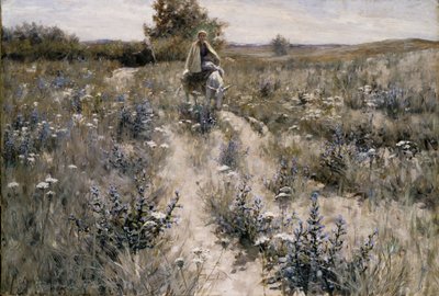 De vlucht naar Egypte, 1892 door George Hitchcock