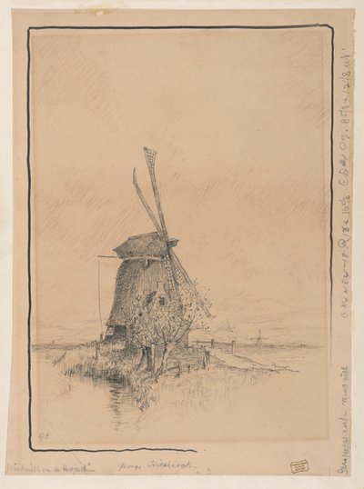 De Windmolen aan de Weg door George Hitchcock