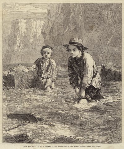 Jongens en Boot door George Housman Thomas