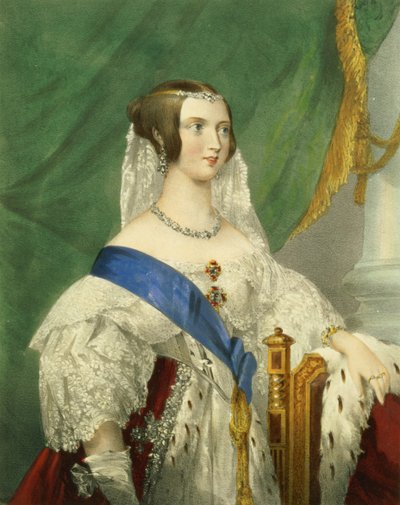 Hare Meest Genadige Majesteit, Koningin Victoria (1819-1901) gegraveerd door James Henry Lynch door George Howard