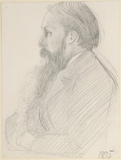 Portret van Edward Burne-Jones, 1875 door George Howard