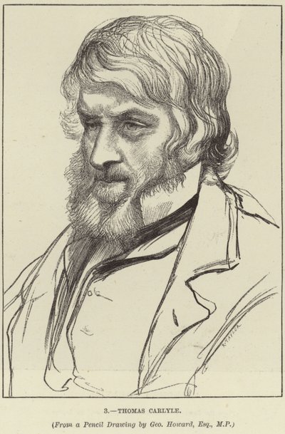 Portret van Thomas Carlyle door George Howard