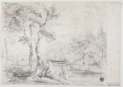 Arcadisch landschap door George Howland Beaumont