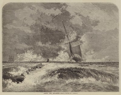 Onder de brekers door George Howse