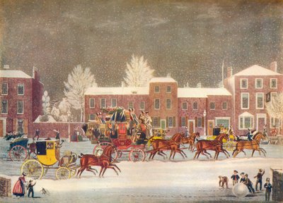 Nadering van Kerstmis, ca. 19e eeuw door George Hunt