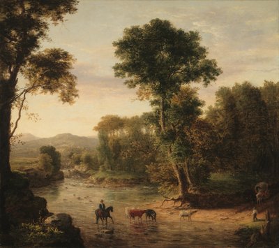 De oversteek van de doorwaadbare plaats door George Inness