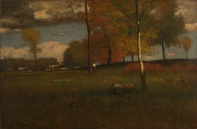 Bij het dorp, oktober door George Inness