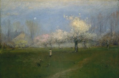Lentebloesems, Montclair, New Jersey, ca. 1891 door George Inness