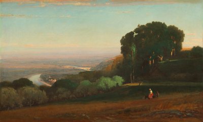 Uitzicht op de Tiber bij Perugia, 1872-1874 door George Inness
