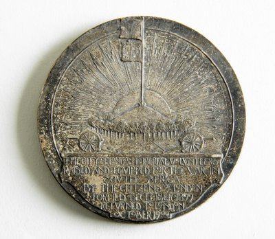 Medaille ter herdenking van de terugkeer van de City Imperial Volunteers uit de Boerenoorlog door George James Frampton