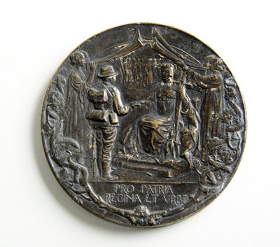 Medaille ter herdenking van de terugkeer van de City Imperial Volunteers uit de Boerenoorlog door George James Frampton