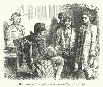 Illustratie voor She Stoops To Conquer door George John Pinwell