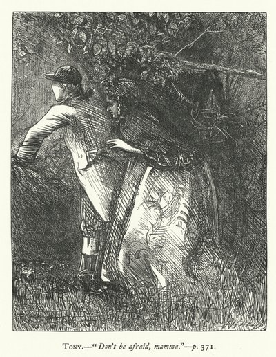 Illustratie voor She Stoops To Conquer door George John Pinwell