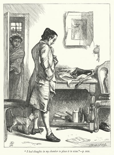 Illustratie voor The Deserted Village (gravure) door George John Pinwell