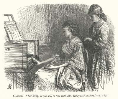 Illustratie voor The Good-Natured Man (gravure) door George John Pinwell