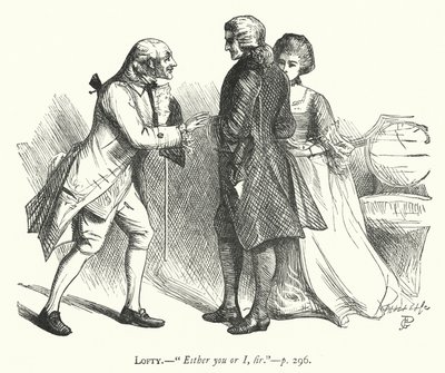 Illustratie voor The Good-Natured Man (gravure) door George John Pinwell