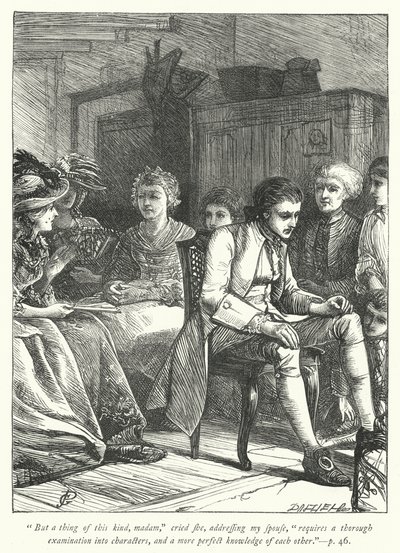 Illustratie voor The Vicar of Wakefield door George John Pinwell