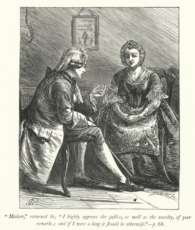 Illustratie voor The Vicar of Wakefield door George John Pinwell