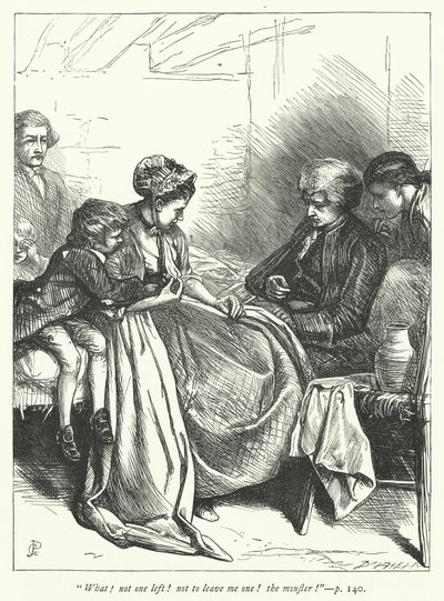 Illustratie voor The Vicar of Wakefield door George John Pinwell