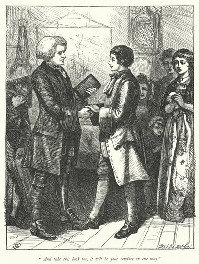 Illustratie voor De Pastoor van Wakefield door George John Pinwell