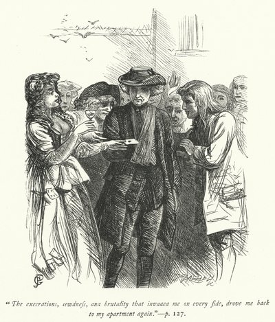 Illustratie voor The Vicar of Wakefield (gravure) door George John Pinwell