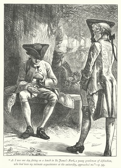 Illustratie voor The Vicar of Wakefield (gravure) door George John Pinwell
