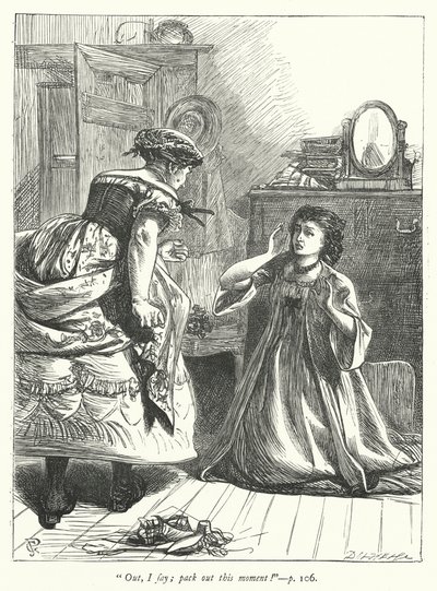 Illustratie voor The Vicar of Wakefield (gravure) door George John Pinwell
